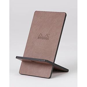 Rhodia 194410C Support pour Téléphone Mobile Chocolat 8 x 8,5 x 13 cm Extérieur Simili Cuir Collection Home Office rama Organisation de Bureau & Rangement Design - Publicité