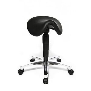 Topstar 70649A80Q Tabouret Bonanza avec assise selle en cuir Noir - Publicité