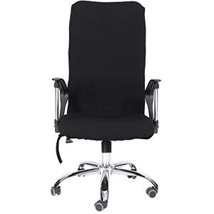 JULYKAI Housse de Chaise de Bureau Housse de Chaise d'ordinateur, Housses de Chaise pivotantes Extensibles Amovibles Fauteuil de Bureau Housse de siège Confortable Housse(Noir S) - Publicité