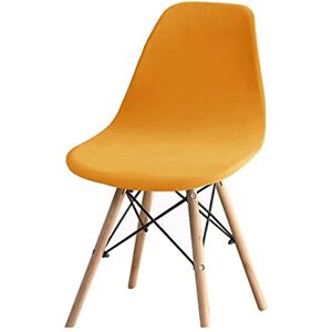 AxBALL Housse de siège pour chaise élastique en velours aux couleurs solides pour chaise à coquillage avec coque sans accoudoirs pour banquet Home Hotel Doublure pour siège (couleur : Golden, oui - Publicité