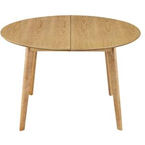 Miliboo Table à Manger Ronde Extensible Finition chêne L120-150 cm Leena - Publicité