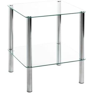 Haku Möbel Table Basse, Métal, Chrome, L 39 X P 39 X H 47 cm - Publicité