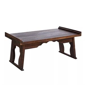 ZENFEKU Table à thé au Sol, Pieds pliants rectangulaires, Meubles de Salon, Table Basse en Bois Pliable (Rosso 70x34x29cm) - Publicité
