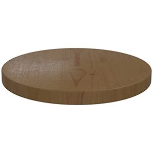 Homgoday Dessus de table marron en pin massif Ø30 x 2,5 cm, plateau de rechange pour table de cuisine, table à manger, plan de travail, comptoir - Publicité