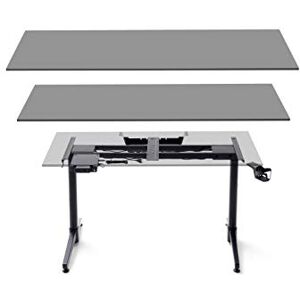 Robas Lund Bureau structure réglable en hauteur électriquement DX Racer 7 Table Gamer, Noir, LxHxP 140x73-123x40 cm - Publicité