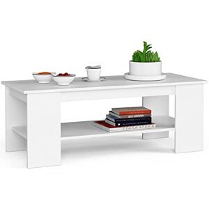 AKORD Table de Salon Kami   L120 x H45 x P50 cm   Table Basse Design Moderne   Tables Basses de Salon Base Bar Minimaliste   Tableau Meuble de Rangement Chambre   Panneau Stratifié 16mm - Publicité