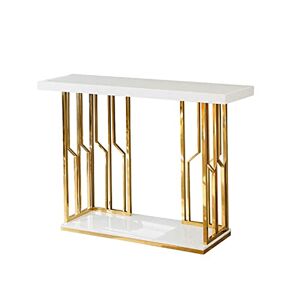MOooy Table Console Table Console, étagère en marbre, Structure en métal, Style Moderne, adaptée au Couloir, au Salon et à la Chambre, 2 Couleurs (Couleur : B) (A) - Publicité
