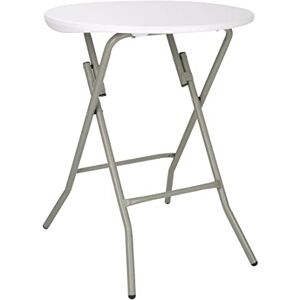 Bolero CA998 Table ronde pliante 735 x 600 mm pour restaurant, bar, café, salleà manger commerciale, blanc - Publicité