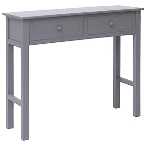 Toshilian Table Console, Table d’entrée Bout de Canapé Table d'appoint Table Console Gris 90 x 30 x 77 cm Bois - Publicité