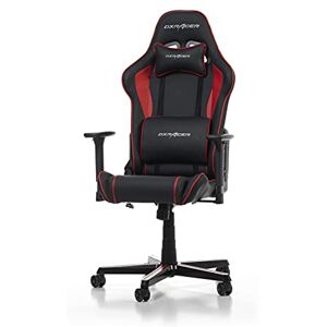 DXRacer (l'original Prince P08 Chaise Gaming, Simili Cuir, Noir-Rouge, Jusqu'à 1,85 m - Publicité