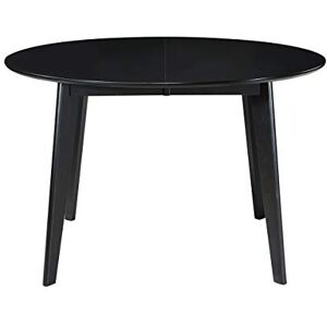 Miliboo Table à Manger Design Extensible Ronde Noire L120-150 cm Leena - Publicité