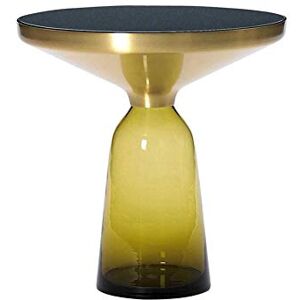 DCLINAD Table de Chevet Table Basse Table Basse Nordique en Verre trempé Petit Appartement Salon Table d'appoint Ronde (Couleur : Jaune) - Publicité