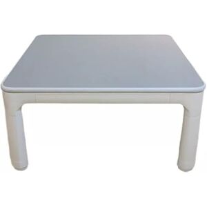 ZENFEKU Table décontractée avec Pieds de Meuble Japonais carrés de 75 cm, Plateau réversible Pliable Blanc/Gris pour 3 à 2 Personnes (Unicolore 75 x 75 x 38 cm) - Publicité