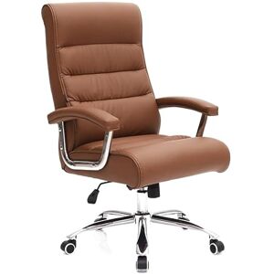 IRYZE Siège de Bureau Chaise de Bureau Chaise D'ordinateur Chaise D'ordinateur Ergonomique Sac De Siège À Ressort Intégré Chaise De Bureau En Cuir PU À Dossier Haut Pied D'arc Fauteuil de Direction Chaise d - Publicité