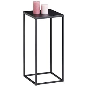 IDIMEX Table d'appoint Flora sellette Bout de canapé Style Industriel, Plateau carré de 30 x 30 cm et Structure en métal de Coloris Noir - Publicité