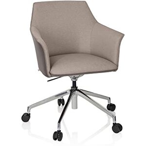 hjh OFFICE Chaises de Bureau Arezzo Beige/Taupe, 62 x 65 x 87 - Publicité