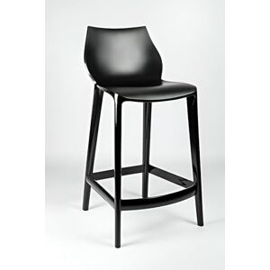 Mahi Mahi Lot de 4 Tabourets de Bar Design Moderne en Polypropylène Coloré H 76 Noir - Publicité