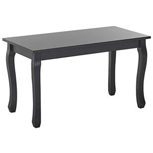 Beliani Table Basse Rectangulaire 80 x 40 m en MDF et Bois Noir de Style Classique et Traditionnel pour Salon - Publicité