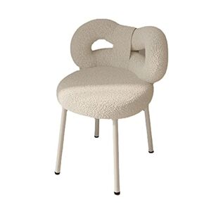 WGRBRZDB Tabouret de pied chaise blanche pour bureau chaises d'appoint créatives chaise de salon pour chambre à coucher chaise de loisirs chaise de maquillage design chaise confortable chaise simple en ve - Publicité