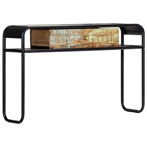 Vopese Table console 118 x 30 x 75 cm en bois recyclé massif Table d'entrée Table basse Table décorative Table d'exposition Table d'appoint Bureau - Publicité