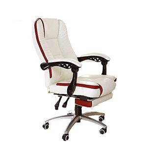 CJIANYING Chaise de Bureau Ergonomique Blanche, Fauteuil, Table et Chaise, Chaise de Bureau Ergonomique, Chaise de Jeu, Chaise à Dossier Haut, Chaise d'ordinateur, Chaise de Patron - Publicité