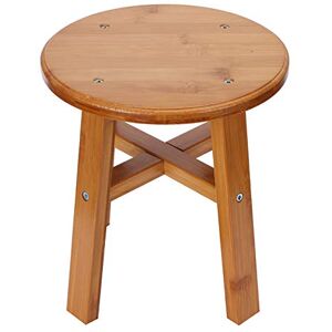 GOWENIC Tabouret carré, Tabouret de Comptoir Classique Basics, Petit Banc en Bambou pour Enfants, Chaises de Bureau (Petit Tabouret Rond en Bambou) - Publicité