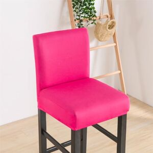 FANSU Housse Tabouret de Bar Tissu Extensible Doux Housse de Chaise de Bar avec Dossier pour Chaise Haute Pivotante, Couverture de Chaise Salle à Manger Doux et Lavable (1 pièce,Couleur Rose) - Publicité