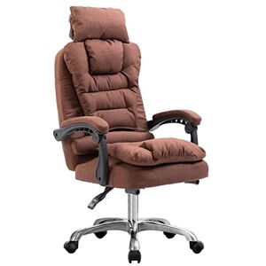 KARREAL Chaises de Bureau Fauteuil de Bureau Chaise de Bureau Bleue siège Confortable et Doux pour café matériel chaises en Tissu Maison avec Coussin Amovible arrière - Publicité