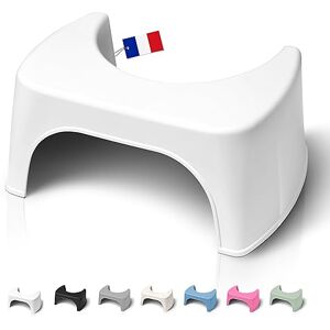 Well Care Tabouret de Toilette Physiologique Fabriqué en France en Plastique Recyclé Marche Pied WC pour Adulte Petit Banc Repose Pied pour Adopter la Position Squatty Anti Constipation - Publicité