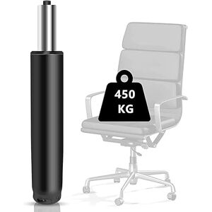 Baasha Vérin à gaz de rechange pour chaise de bureau, 450 kg, Amortisseur à gaz pour chaises pivotantes, chaises de bureau et chaises, réglable en hauteur (Vieux noir) - Publicité