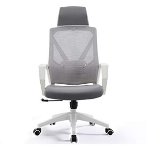 AZOUAINI Chaise de bureau de direction, chaise de bureau ergonomique pivotante à 360°, chaise de bureau à dossier haut avec support dorsal, chaise de maison pivotante et inclinable en maille à hauteur rég - Publicité