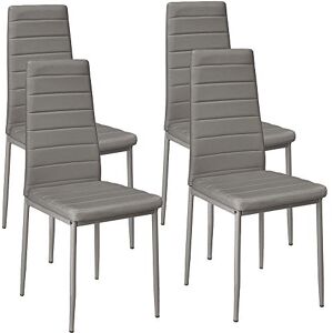 LANTUS Lot de 4 Chaises de Salle à Manger,SGS Tested, chaises de Salle a Manger, Siege Rembourre Epais, Chaises pour Salle a Manger, Chaises de Salle a Manger Moderne,4PC (Gris) - Publicité