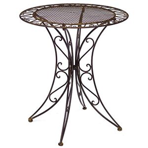 aubaho Table de Jardin Fer forgé Style Antique Marron - Publicité