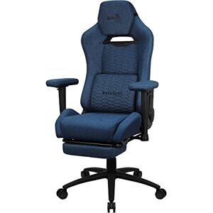 Aerocool ROYALCOBABL, Chaise Gaming Ergonomique Premium, Repose-jambes, Technologie Aeroweave, Bleu - Publicité