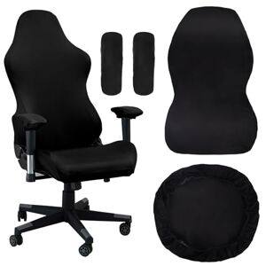 Cimvidi Lot de Housse Chaise Gaming, Élastique Housse de Chaise de Bureau avec Accoudoirs/Dossier la Chaise, Universel Gaming Chair Cover Adaptée au Bureau, Jeux, Maison-Pas de Chaise - Publicité