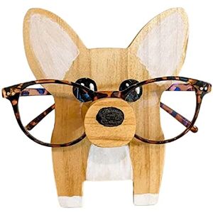 INIFLM Support de lunettes en bois fait à la main en forme d'animal Accessoire de décoration pour la maison, le bureau - Publicité