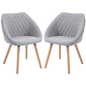 Chaises scandinaves dépareillées ajourées pieds en bois x4 - MANDY