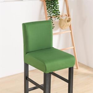 FANSU Housse Tabouret de Bar Tissu Extensible Doux Housse de Chaise de Bar avec Dossier pour Chaise Haute Pivotante, Couverture de Chaise Salle à Manger Doux et Lavable (1 pièce,Vert Foncé) - Publicité