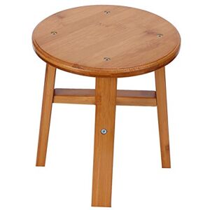 LIYJTK Petit Tabouret Polyvalent pour Enfants, Banc Bas pour la Maison, Fournitures de Salon, siège de Jardin, Chambre, Cuisine, Salle de Bain, Chambre à Coucher (Petit Tabouret Rond en Bambou) - Publicité