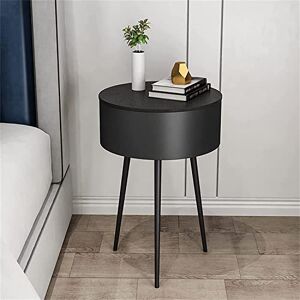 ZDYHL Petite Table de Chevet en Fer forgé pour Chambre à Coucher, Table de Chevet de Forme Ronde élégante et Minimaliste, Table de Chevet de Style Nordique Moderne, Table d'appoint de Salon, Table - Publicité