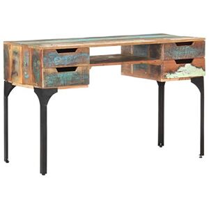 Vopese Table de bureau en bois massif recyclé 118 x 48 x 75 cm - Publicité