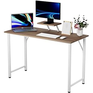 Lvhecforhm 100x50x75cm Bureau Informatique, Bureau d'Ordinateur avec Support Ecran PC Amovible, Bureau d'Écriture, Simple Table de Bureau, Adapté au Bureaux, au Salon, Étudier Jouer Travailler Brun - Publicité