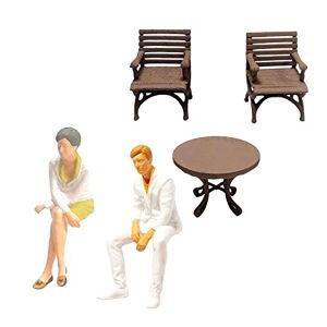 MagiDeal 1/64 Figurines avec Bureau et Chaise Modèle pour Layout Diorama Desk Decor S - Publicité