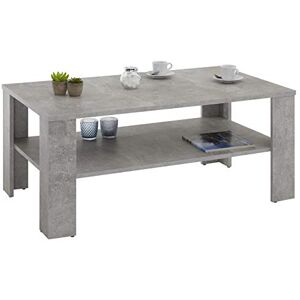 IDIMEX Table Basse Lorient, Table de Salon rectangulaire avec 1 étagère Espace de Rangement Ouvert, en mélaminé décor béton - Publicité