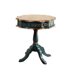 DCLINAD Table de Chevet Table de Chevet Meuble Classique Salon Fleurs Coins Table Basse Petite Table à thé (Couleur : Vert) - Publicité