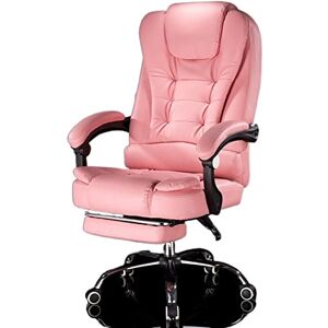 AQQWWER Chaise d'ordinateur PU Leather Boss Computer Chair Office Home Rotary Massage Chair Lift Adjustable Chair with Footrest (Color : 6) - Publicité