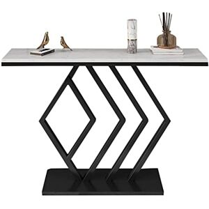 BJZFAA Table Console, Tables de salon Table console mince en fer avec cadre robuste et étagère murale pour la maison, l'espace de travail, le bureau, le salon, la salle d'étude (couleur : style 1, taille : 1 - Publicité