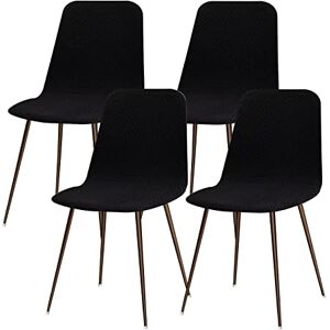 Lydevo Housse de Chaise Scandinave Extensible Lot de 4 Moderne Housse de Chaise de Salle à Manger Lavable Universel Couverture de Chaise de Cuisine Décor de Cuisine Maison,Diagonale # Noir - Publicité