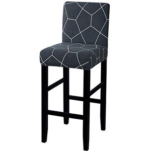 Dihope Housses de Chaise Tabouret de Bar Housse de Chaise Salle à Manger Pivotante Extensible Protecteur de Siège Imprimé Couverture de Chaise Lavable (Imprimé 28，1pc) - Publicité