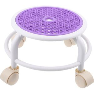 COOPHYA Tabouret Bas pivotant Tabouret Repose-Pieds Tabouret sur roulettes sous Le escabeau avec Roues Roue Universelle Tabouret Rond Petit Tabouret Faire Tourner poulie Plastique - Publicité